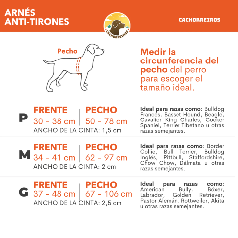 Arnés Cachorreiros Anti Tirones73